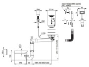 Zlewozmywak granitowy 1-komorowy + ociekacz szary metalik Momi Deante