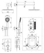 Zestaw prysznicowy z BOXem Arnika Deante złoto szczotkowane