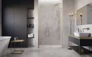 Drzwi prysznicowe Furo SL Brushed Gold DWJ Radaway prawe złote