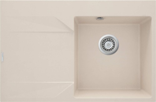 Zlewozmywak granitowy 1-komorowy lewy beżowy Evora Deante