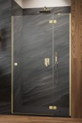 Drzwi prysznicowe Radaway Essenza 8 Brushed Gold DWJ prawe