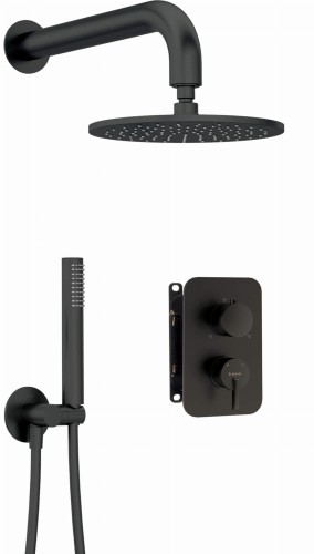 Zestaw prysznicowy podtynkowy z BOXem Silia Deante nero czarny