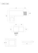 Uchwyt prysznicowy corsan cmu189bl czarny z przyłączem do słuchawki prysznicowej