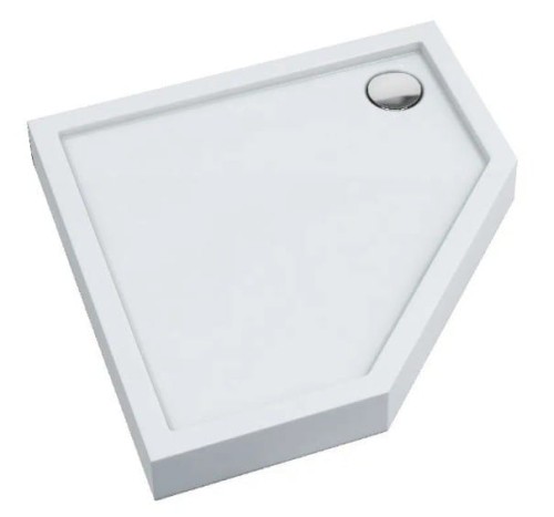 Brodzik pięciokątny Cameron 80x80 Schedpol Schedline, biały