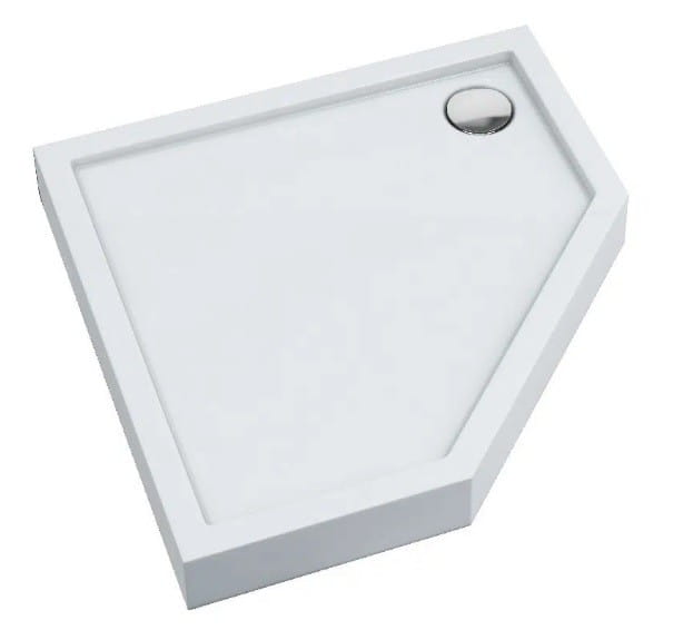 Brodzik pięciokątny Cameron 80x80 Schedpol Schedline, biały