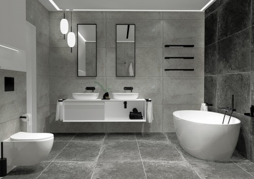 Deante Mokko Wieszak na ręcznik ścienny 30 cm Nero