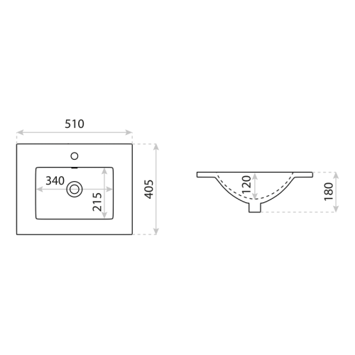 Umywalka meblowa Floryda 500 Lavita