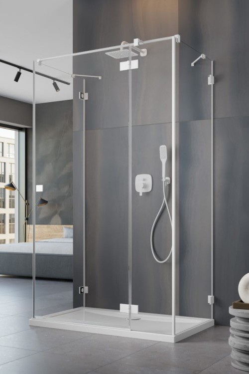 Kabina prysznicowa Essenza Pro White KDJ+S Radaway prawa biała