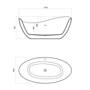 Wanna wolnostojąca Reus 1800 Lavita
