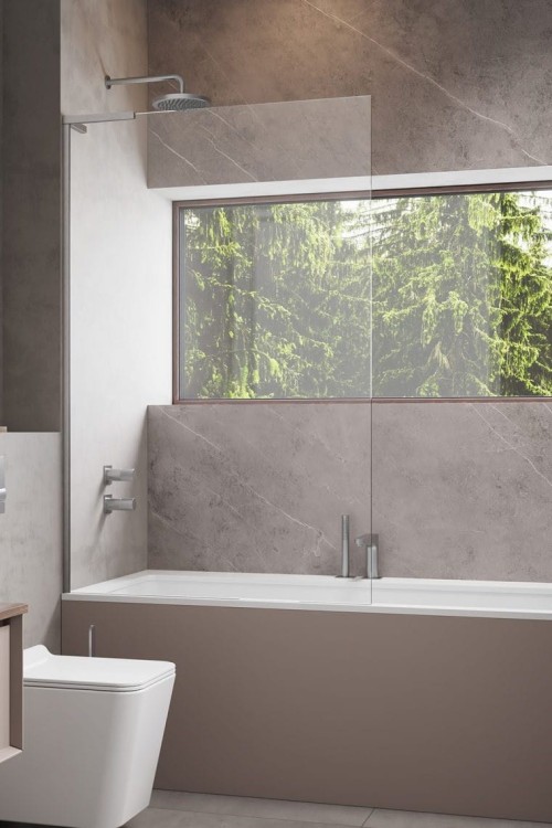 Parawan nawannowy Radaway Modo SL Brushed Nickel PNJ II lewy