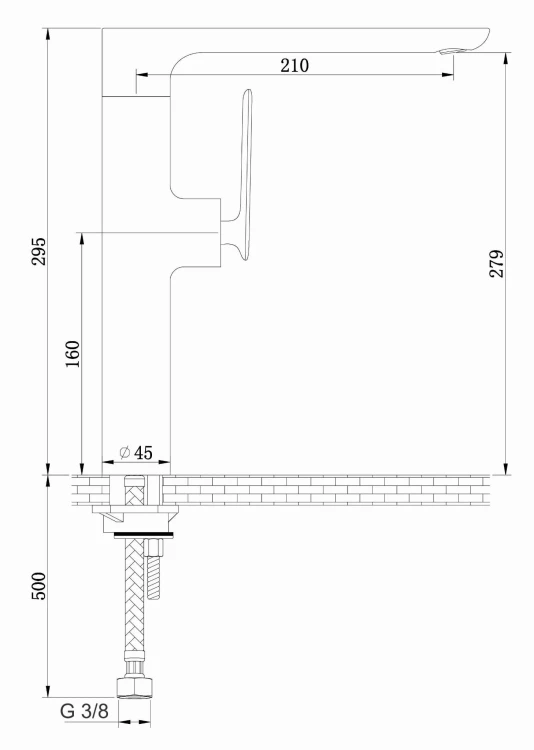 Bateria umywalkowa wysoka Experience KOHLMAN QB175E
