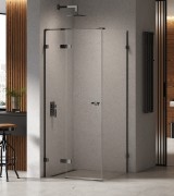 Kabina prysznicowa New Trendy Eventa Black Chrome lewa