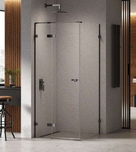 Kabina prysznicowa New Trendy Eventa Black Chrome lewa