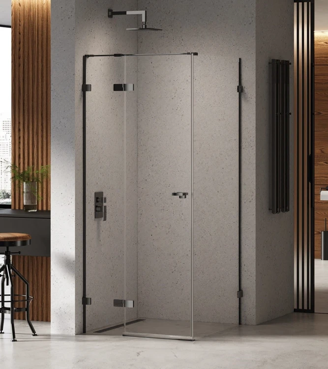 Kabina prysznicowa New Trendy Eventa Black Chrome lewa