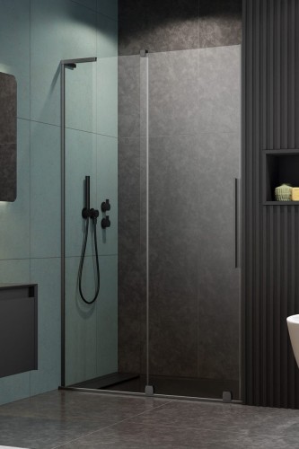 Drzwi prysznicowe Furo SL Brushed GunMetal DWJ Radaway lewe