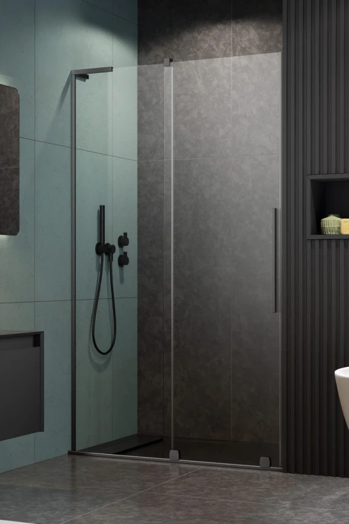 Drzwi prysznicowe Furo SL Brushed GunMetal DWJ Radaway lewe