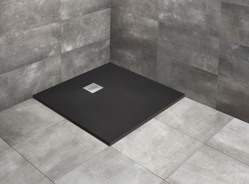 Brodzik czarny kwadratowy Kyntos C 90x90 Black Radaway