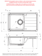 Zlewozmywak ceramiczny 1-komorowy z ociekaczem biały Momi Deante