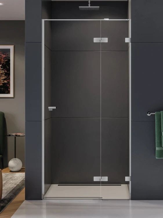 Drzwi prysznicowe New Trendy Eventa chrom prawe czyste