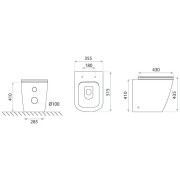 Miska stojąca WC Tyber Lavita