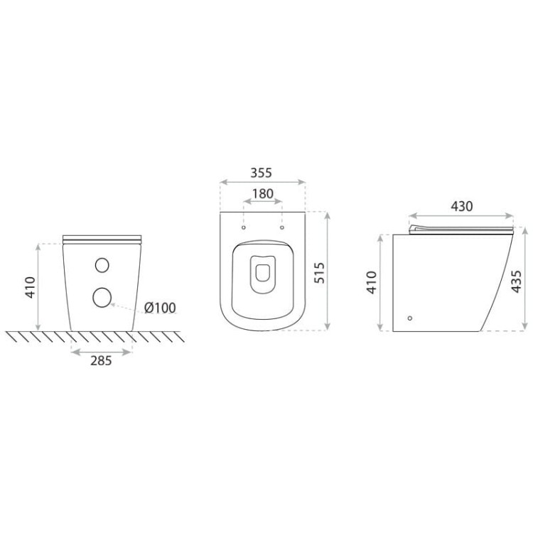 Miska stojąca WC Tyber Lavita