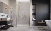 Drzwi prysznicowe Furo SL Brushed Gold DWJ Radaway lewe złote