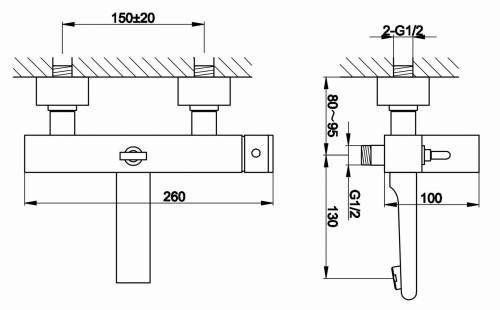 Bateria wannowa Saxo KOHLMAN QW110S