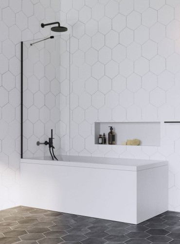 Parawan nawannowy Radaway Idea Black PNJ II 50x150