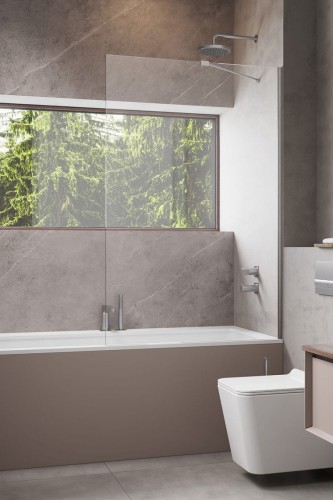 Parawan nawannowy Radaway Modo New Brushed Nickel PNJ II