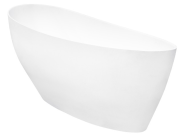 Wanna wolnostojąca Besco Keya 165x70 biała + bateria Illusion I czarna