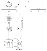 Zestaw prysznicowy podtynkowy Anemon Deante NAC_N9MP