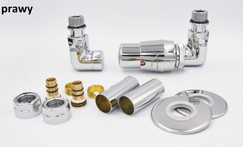 Zestaw zaworów termostatyczny Vision chrom Radeco lewy / prawy