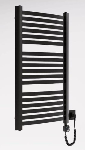 Grzejnik łazienkowy elektryczny Kastor Elektro czarny 94,5x58 Luxrad