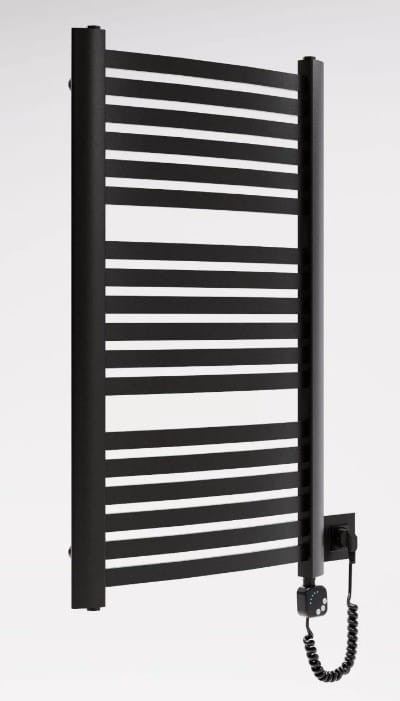 Grzejnik łazienkowy elektryczny Kastor Elektro czarny 94,5x58 Luxrad