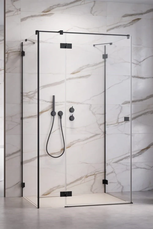 Kabina prysznicowa Essenza Pro Black KDJ+S Radaway lewa czarna