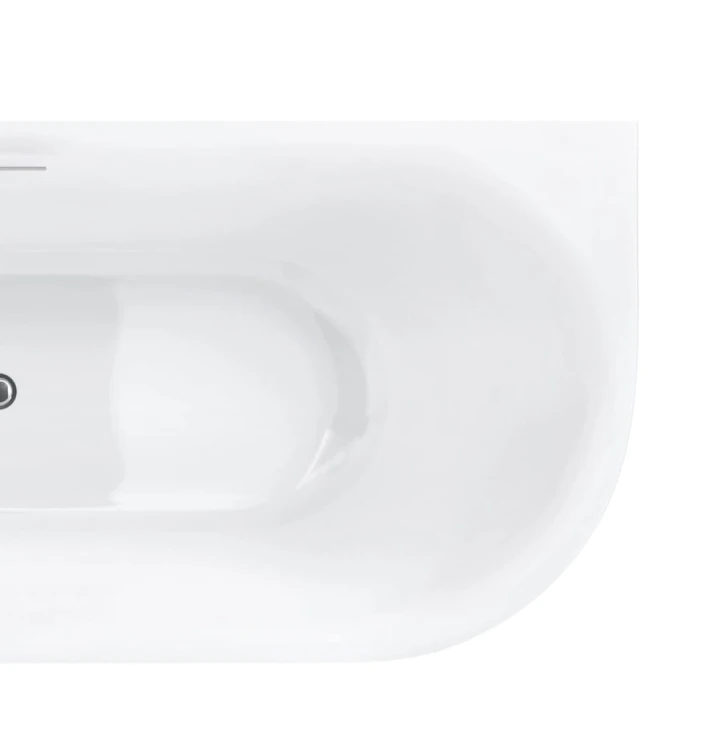 Wanna narożna intero v230slch 140 cm montaż lewostronny przelew szczelinowy korek klik klak chrom