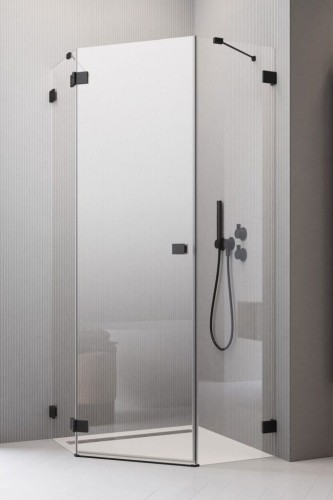 Kabina pięciokątna Radaway Essenza Pro Black PTJ 80x90x200 lewa przejrzysta