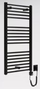 Grzejnik łazienkowy elektryczny Eltop Elektro czarny 92x50 Luxrad