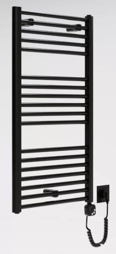 Grzejnik łazienkowy elektryczny Eltop Elektro czarny 92x50 Luxrad