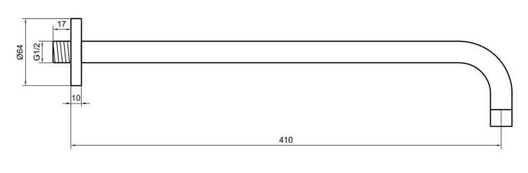 Ramię ścienne 40 cm KOHLMAN WN