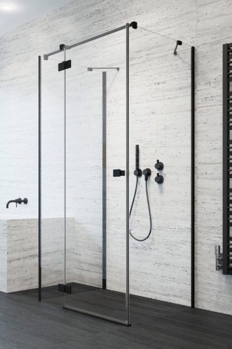 Kabina przyścienna Radaway Essenza Black KDJ+S 80x70x200 lewa