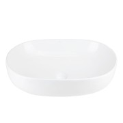 Umywalka nablatowa olvena uc5566wh 600x400x150mm owalna biały korek