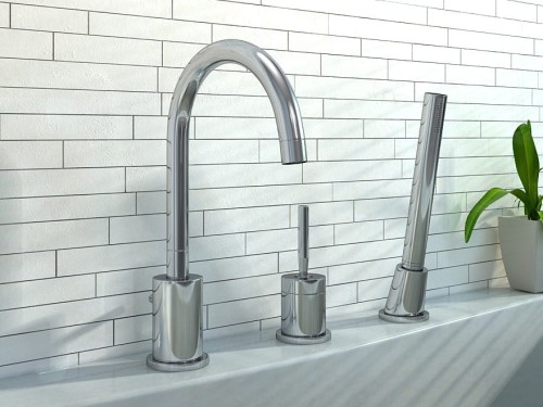 Bateria wannowa 3-otworowa KOHLMAN Maxima QB241M