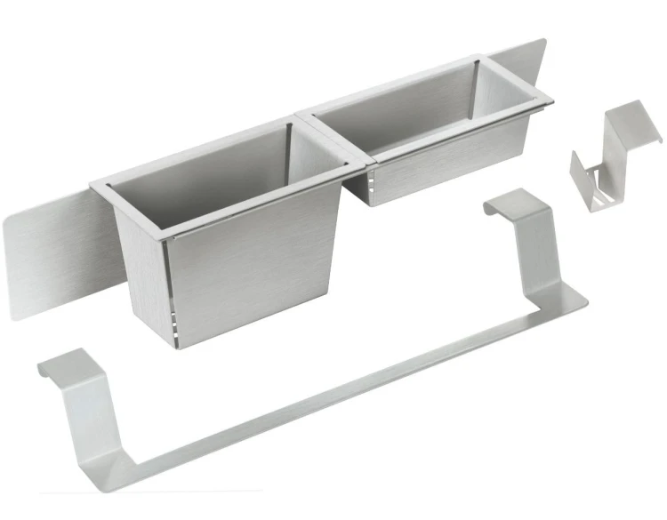 Zestaw akcesoriów stal szczotkowana Deante Magnetic ZZMK011O