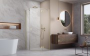 Kabina pięciokątna Radaway Essenza 8 Brushed Gold PTJ prawa