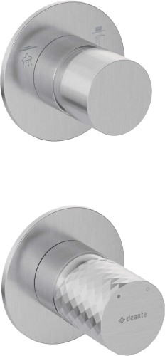 Bateria prysznicowa podtynkowa stal szczotkowana Silia Hexa Deante