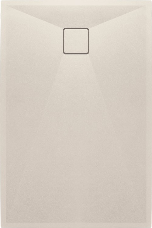 Brodzik granitowy prostokątny 120x90 beżowy Correo Deante