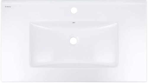 Umywalka ceramiczna wpuszczana biała 81,5x47 Tubo Deante