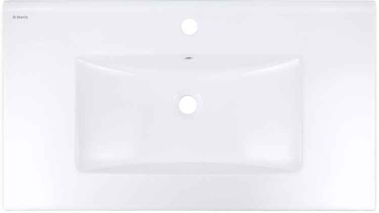 Umywalka ceramiczna wpuszczana biała 81,5x47 Tubo Deante