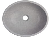 Umywalka kamienna nablatowa Kelud AD naturalnie szary marmur